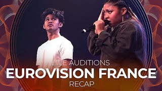 Eurovision France  Cest Vous Qui Décidez 2022  Live Auditions  RECAP [upl. by Oirtemed]