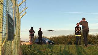 B2 STEALTH BOMBER LANDS AT RAF FAIRFORD [upl. by Nehemiah]