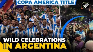 Argentina wins Copa America title again Messi amp Co defeat titlehungry Colombia by 10 in final [upl. by Landy458]