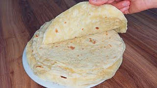 EASY LAVASH BREAD WITH ONLY 3 INGREDIENTS 💯 Yeastless Lavash Recipe Like Silk 👌🏻 [upl. by Aihsoem]