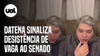 Datena indica que desiste de vaga ao Senado Eu prefiro representar o povo onde sempre representei [upl. by Haile70]