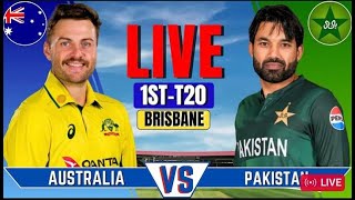 🔴 AUSTRALIA VS PAKISTAN 1ST T20 MATCH LIVE  AUS VS PAK  LIVE SCORE  COMMENTARY [upl. by Orman]