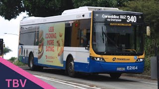 SEQ AU 340 OB Woolloongabba Busway Platform 1 to Carseldine Station via Chermside [upl. by Ytirahc]