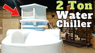 How to Make 2 ton Water Chiller  Water Chiller kaise Bnate hai with Cooler  Electronic Techno [upl. by Waller]