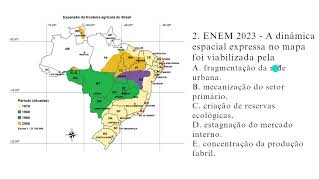 QUESTÂO DE GEOGRAFIA ENEM 2023 COMENTADA [upl. by Svend342]