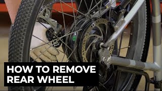 Fixing an EBike Rear Wheel Flat Tire Including How to Remove the Rear Wheel on Electric Bikes [upl. by Hselin514]