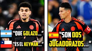 Esto DIJO el MUNDO sobre LUIS DIAZ amp JAMES RODRIGUEZ 🇨🇴 COLOMBIA vs ESPAÑA 🇪🇸  REACCION 🇦🇷 [upl. by Marsland]