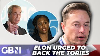 Elon Musk URGED to back the Tories INSTEAD of Reform  Hes just supporting Labour by backing them [upl. by Malo]