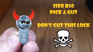 ISEO R50  Pick and Gut  Dont Gut This Lock If You Dont Have To [upl. by Llekcir]