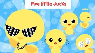 Five little ducks went out one day with lyrics  Baby ducks  Animal song  Kid songs  Boo and Lily [upl. by Hurless]