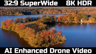 329 superwide 8K HDR AI enhanced drone video [upl. by Meerak]