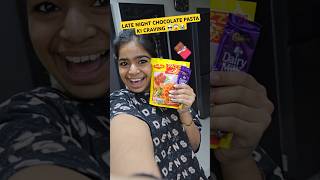 💀 LATE NIGHT CHOCOLATE PASTA KI CRAVING 😱😭 Mini Vlog shorts minivlog ashortaday trending [upl. by Aehtna]