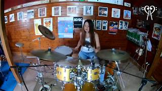 METALLICA  ENTER SANDMAN  DRUM COVER by CHIARA COTUGNO [upl. by Eniak671]