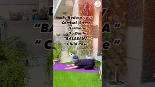 Morning Yoga How to Do  Balasana Yoga  Childs Pose  Sensationz Dance And Music shorts [upl. by Eniamrahs]