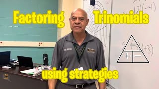 Factoring trinomials using strategies [upl. by Nylia]