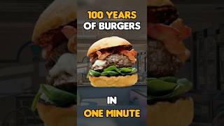 100 Years of Burgers in One Minute 🍔 [upl. by Hpsoj39]