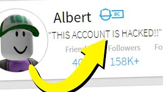 my roblox account got hacked [upl. by Aduhey]