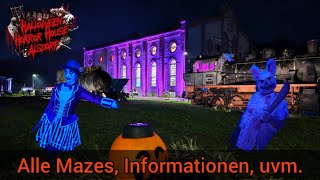 Halloween Horror House Alsdorf 2023  Alle Mazes Informationen uvm  Vlog [upl. by Pardner]