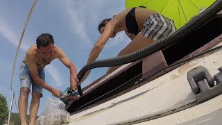 Replacing the sailboat portlights  part 2  ep 16 [upl. by Othe]