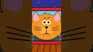 Sad Kitty  Happy Kitty meow BabyBigMouth shorts  kitty cat funny kidssong cartoonforkids [upl. by Abebi]