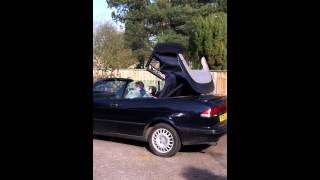 Saab 900 convertible roof close [upl. by Erwin]