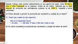 Cálculo prestación maternidad paternidad o nacimiento y cuidado de un menor [upl. by Coulter]