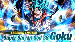 DRAGON BALL LEGENDS LL quotSuper Saiyan God SS Gokuquot Joins the Fight [upl. by Esten298]