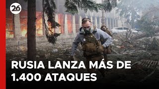 Rusia lanzó más de 1400 bombas drones y misiles contra territorio ucraniano en la última semana [upl. by Yezdnil]