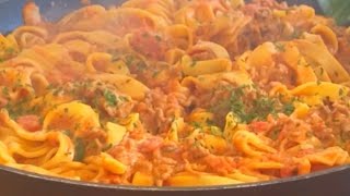 Italian Tagliatelle Recipe [upl. by Maurreen175]