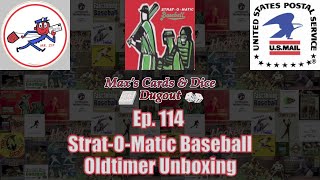 Ep 114  StratOMatic Baseball Oldtimer Unboxing [upl. by Daeriam]