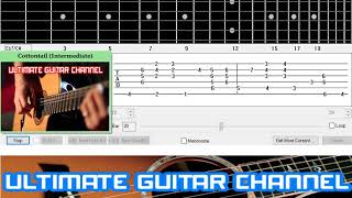 Guitar Solo Tab Cottontail  Duke Ellington Intermediate [upl. by Yerdua]