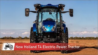 New Holland T4 Electric Power Autonomous Tractor [upl. by Ardel659]