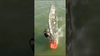 Full throttle on the fin🚀 windsurfing [upl. by Hennahane]