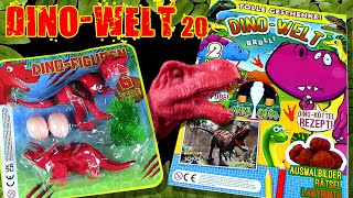 Dino Welt 20  mit TRex amp Triceratops Figuren  Pflanzen  Eier  Dino Köttel Rezept und mehr [upl. by Ilil]