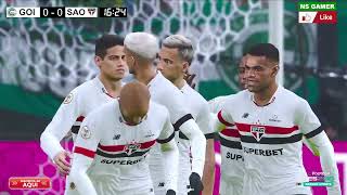 GOIAS X SAO PAULO I SIMULAÇÃO TOP NO PC GAMEPLAY PES21 [upl. by Acilgna363]