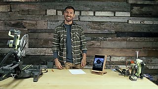 How to Make a Barnwood Tablet Stand  DIY Network [upl. by Christiano]