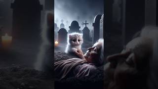 little cats mom dad died 😭🥺catsoftiktok cute cat aiart ai poorcat catlover fyp shorts [upl. by Laefar]