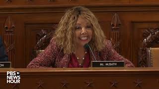 WATCH Rep Lucy McBath’s full questioning of legal experts  Trumps first impeachment [upl. by Synned932]