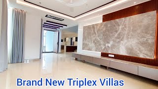 200 square yardsSpacious amp Brand New Triplex villas for sale in Hyderabad [upl. by Ineslta247]