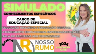 EDUCAÇÃO ESPECIAL QUESTÕES COMENTADAS CONCURSO SEEACRE 2024 SALA RECURSO MULTIFUNCIONAL AEE [upl. by Delahk]