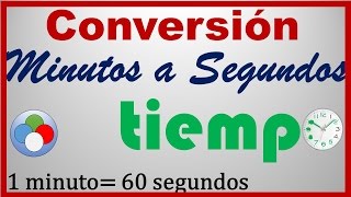 Convertir de Minutos a Segundos unidad de tiempo [upl. by Gwennie967]