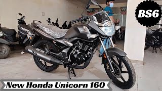 New 2020 Honda Unicorn 160 BS6  Grey  Detailed Review On Road Price  New Changes  Walkaround⚡⚡⚡ [upl. by Kelila12]