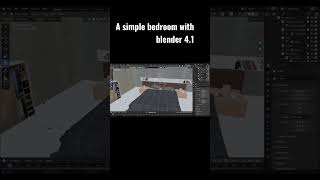 Design a simple bedroom with blender 41 [upl. by Yeo463]