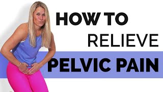 5 Yoga Exercises to Relieve Pelvic Pain or Pressure  Pelvic Floor Relaxation [upl. by Lokkin]