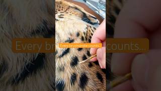 Every Brushstroke Counts  Painting a Cheetah in Acrylics [upl. by Ahsiekan825]