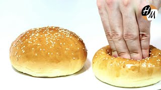 Hamburger Brötchen selber machen  Rezept  schnell und einfach  HM 45 [upl. by Fredela]