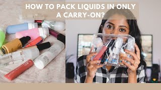 HOW TO PACK LIQUIDS IN ONLY A CARRYON [upl. by Casi933]