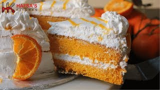 Orange Cake Recipe  No Oven Cake Recipe Cake recipe without Oven [upl. by Aliakam]