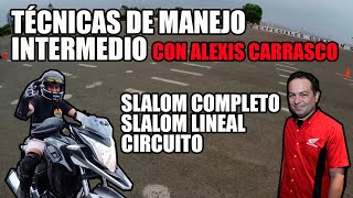 MOTOVLOG 09  CLASE MANEJO DE MOTO INTERMEDIO  SLALOM  PROFESSIONAL RIDING SCHOOL HONDA [upl. by Oiramat909]