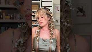 fairy halloween hair 🧚🏼 fairy bangs halloweencostume costumes hairstyle [upl. by Inama]